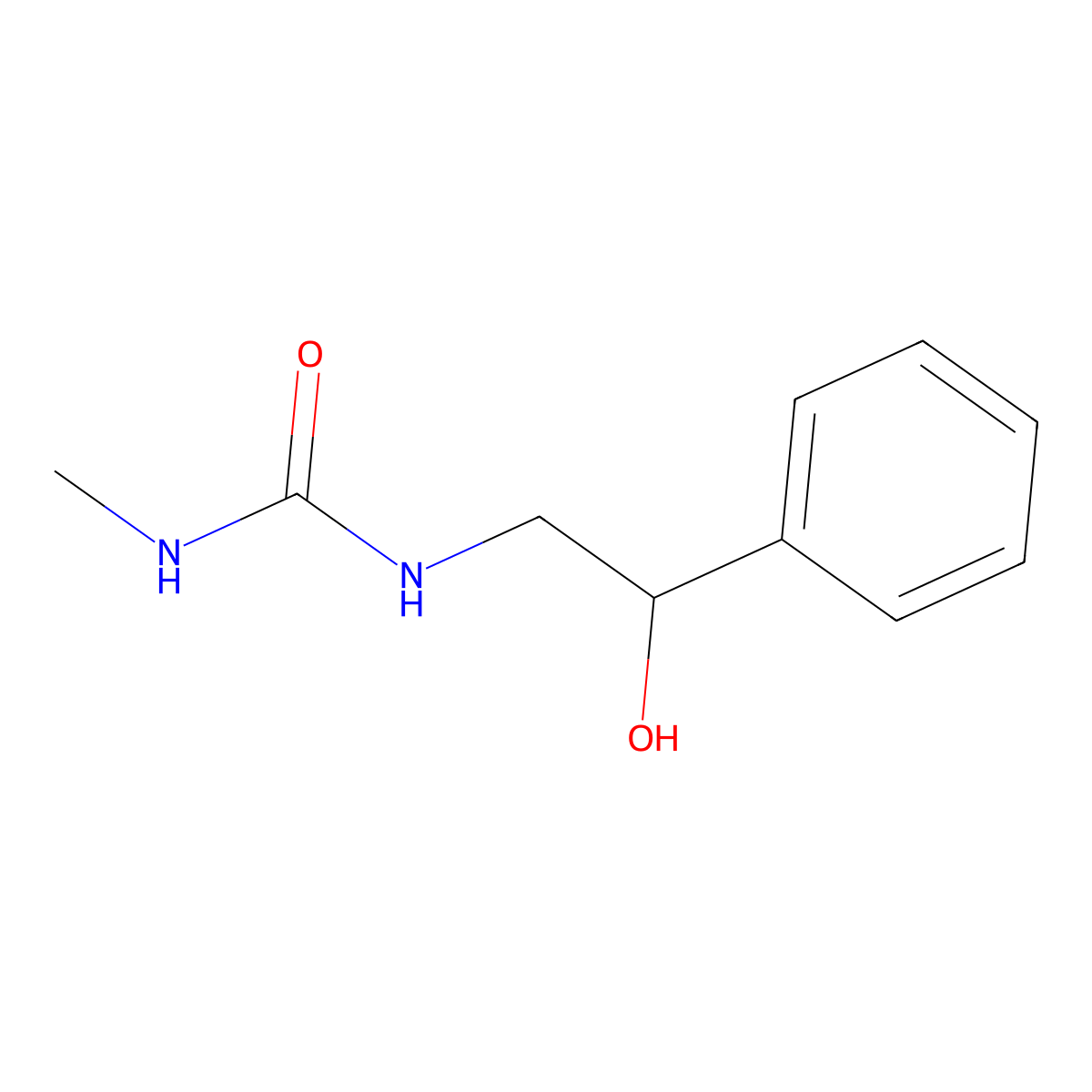 1-(2-Hydroxy-2-phenylethyl)-3-methylurea molecular structure, CAS 854655-76-8