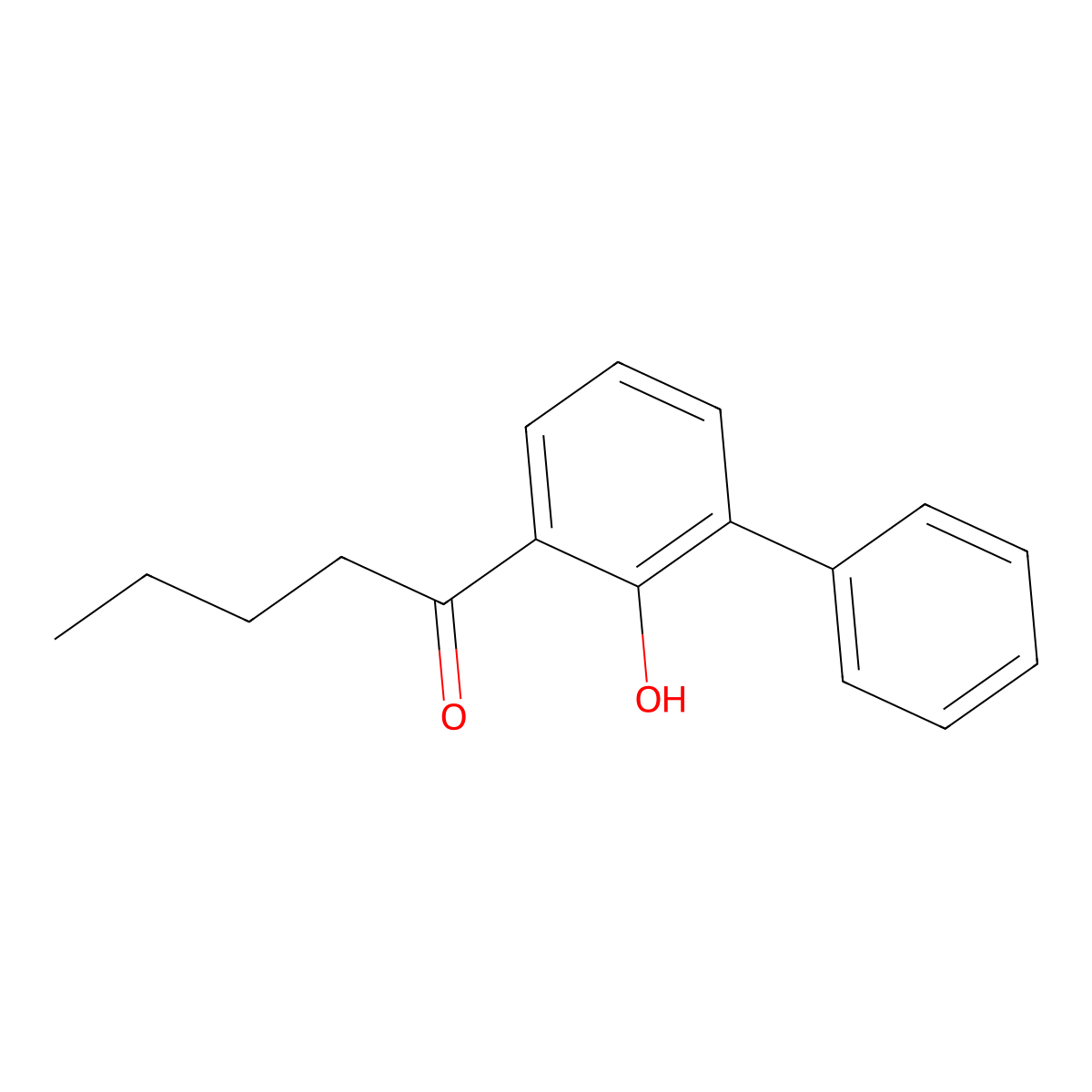 1-(2-Hydroxy-biphenyl-3-yl)-pentan-1-one molecular structure, CAS 854659-46-4