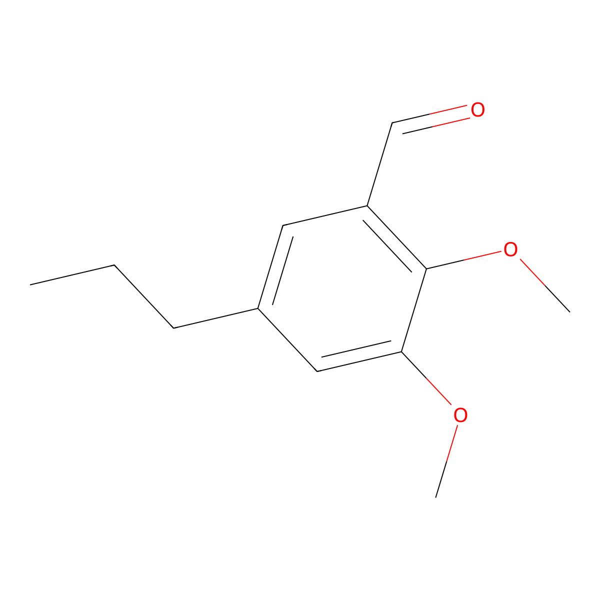 2,3-Dimethoxy-5-propyl-benzaldehyde molecular structure, CAS 854659-89-5