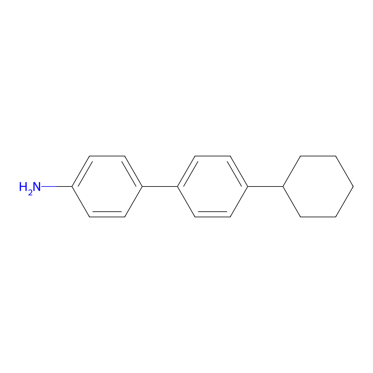 4'-Cyclohexyl[1,1'-biphenyl]-4-amine molecular structure, CAS 854662-24-1
