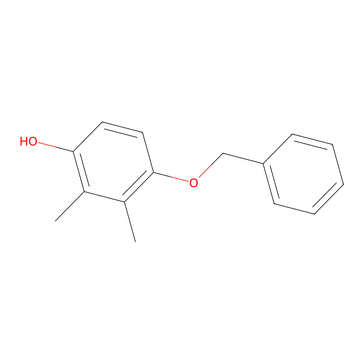 Phenol, 2,3-dimethyl-4-(phenylmethoxy)- molecular structure, CAS 854663-38-0