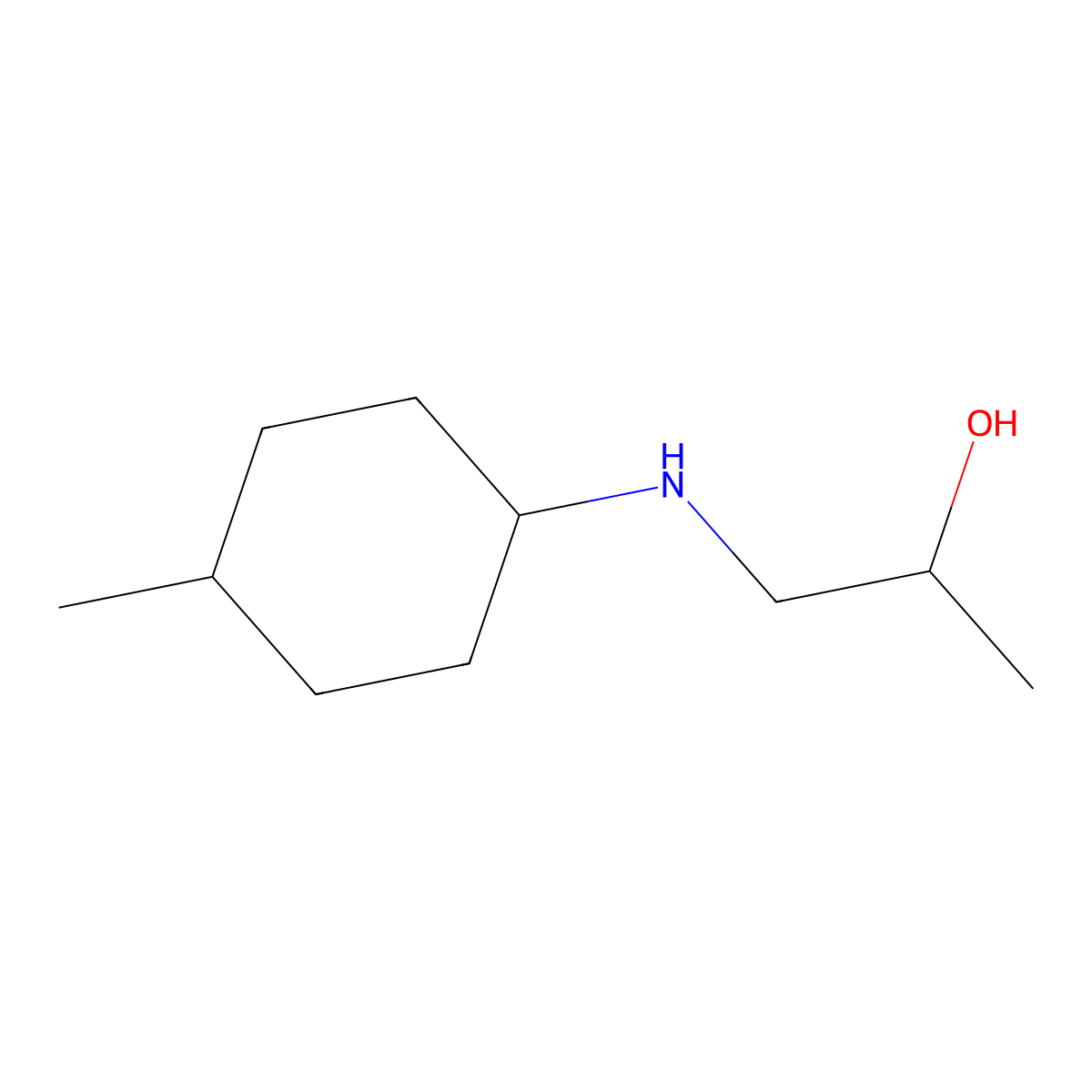1-[(4-Methylcyclohexyl)amino]propan-2-ol molecular structure, CAS 854667-16-6