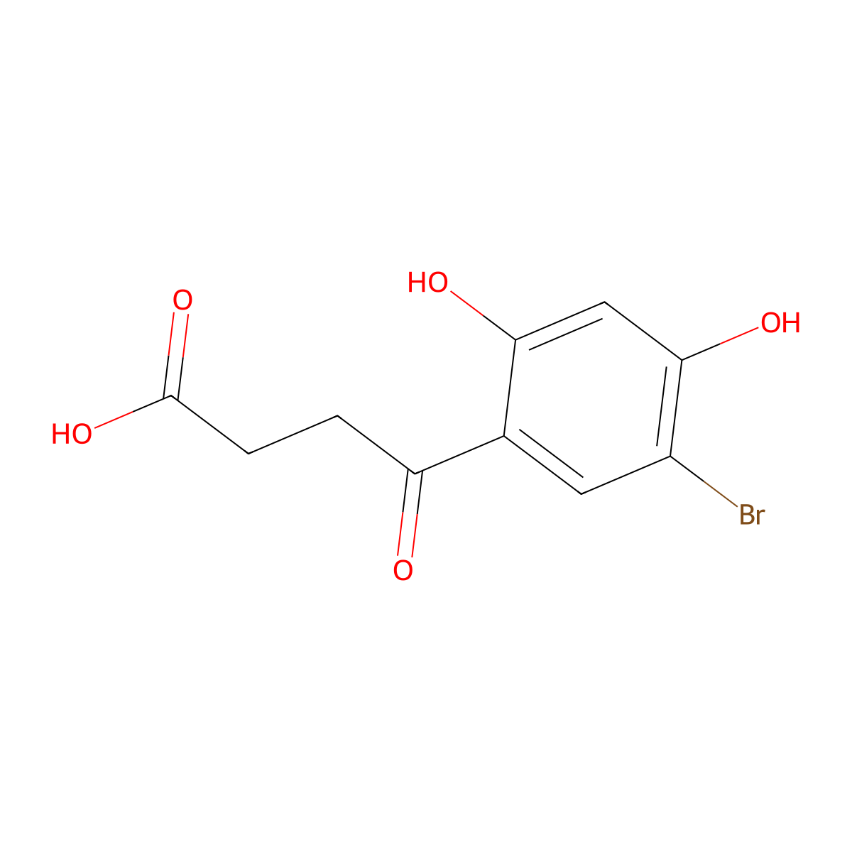 4-(5-Bromo-2,4-dihydroxyphenyl)-4-oxobutanoic acid molecular structure, CAS 854676-84-9