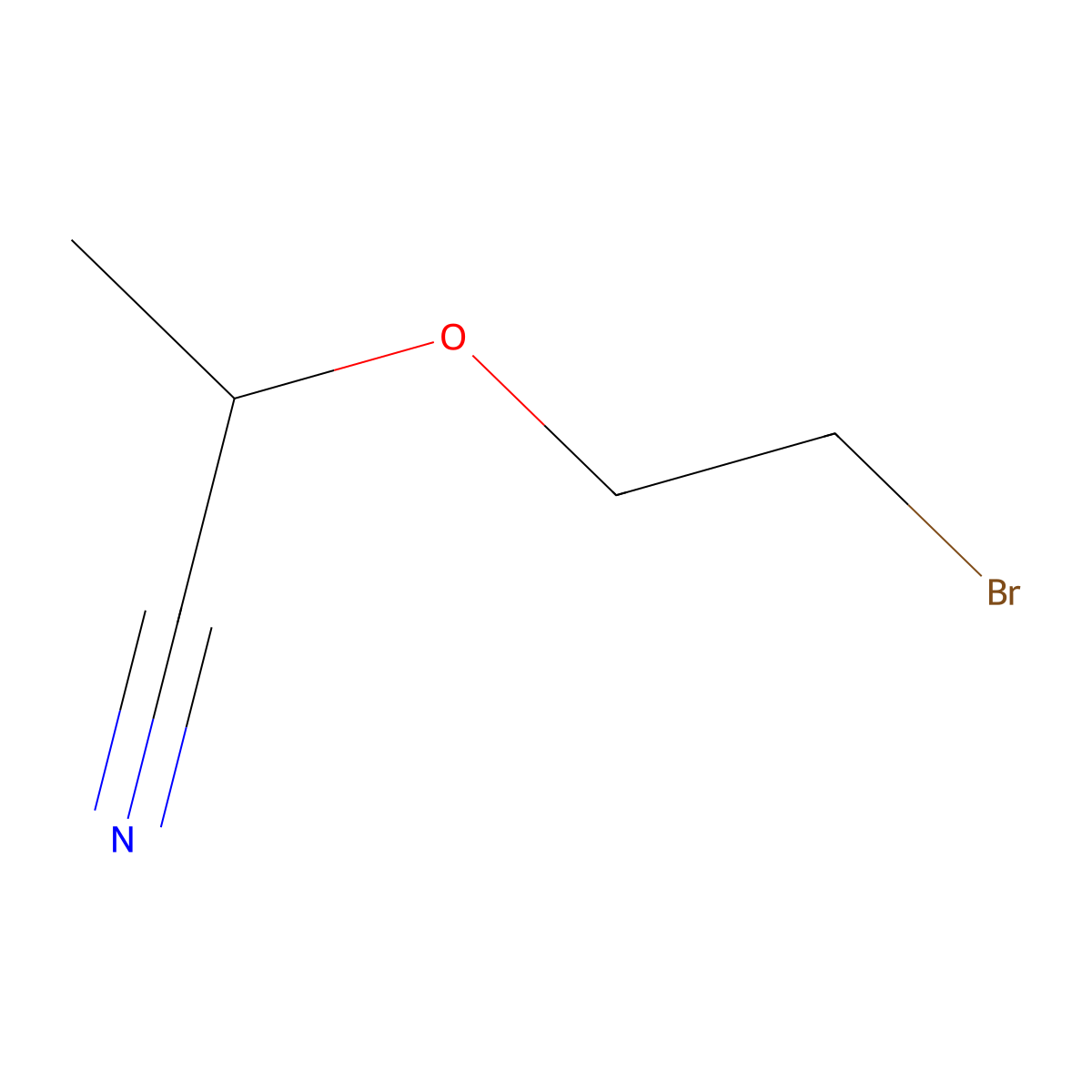 2-(2-Bromoethoxy)propanenitrile molecular structure, CAS 854679-28-0