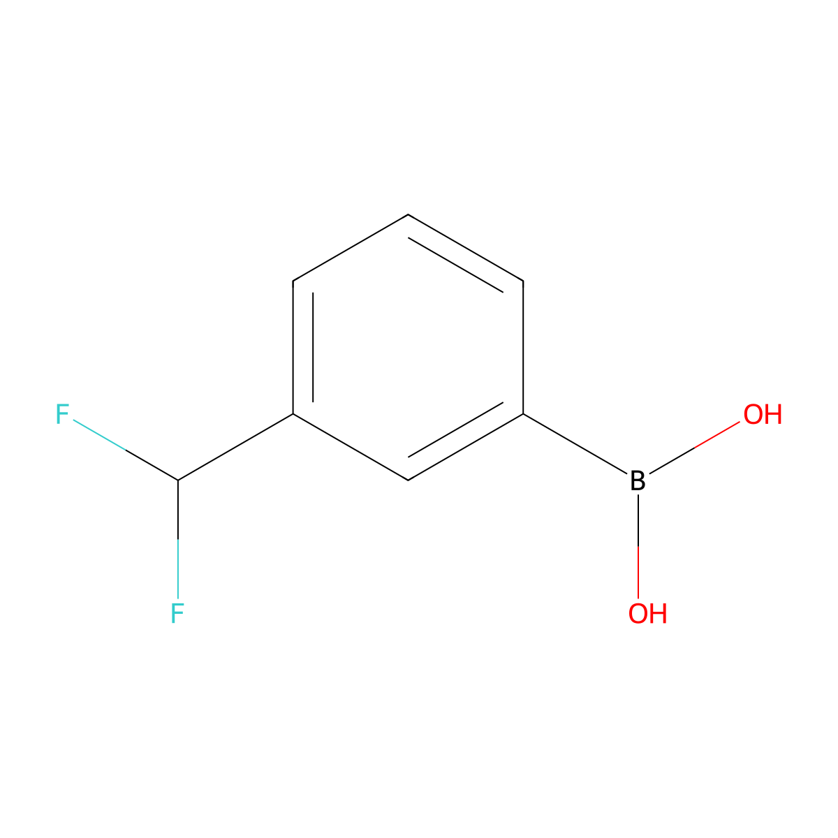 3-Difluoromethyl-phenylboronic acid molecular structure, CAS 854690-87-2