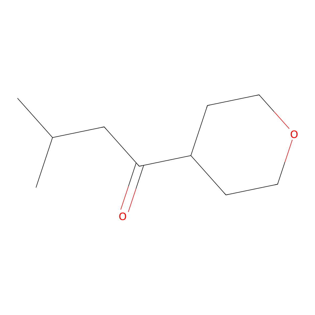 3-Methyl-1-(oxan-4-yl)butan-1-one molecular structure, CAS 854696-34-7