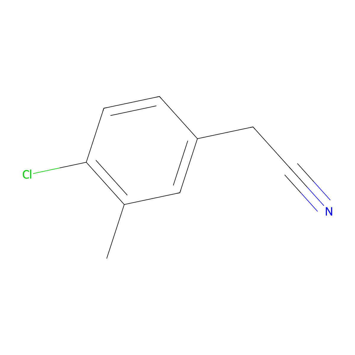 2-(4-Chloro-3-methylphenyl)acetonitrile molecular structure, CAS 85470-94-6