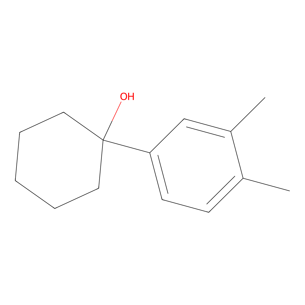 1-(3,4-Dimethylphenyl)cyclohexanol molecular structure, CAS 854714-02-6
