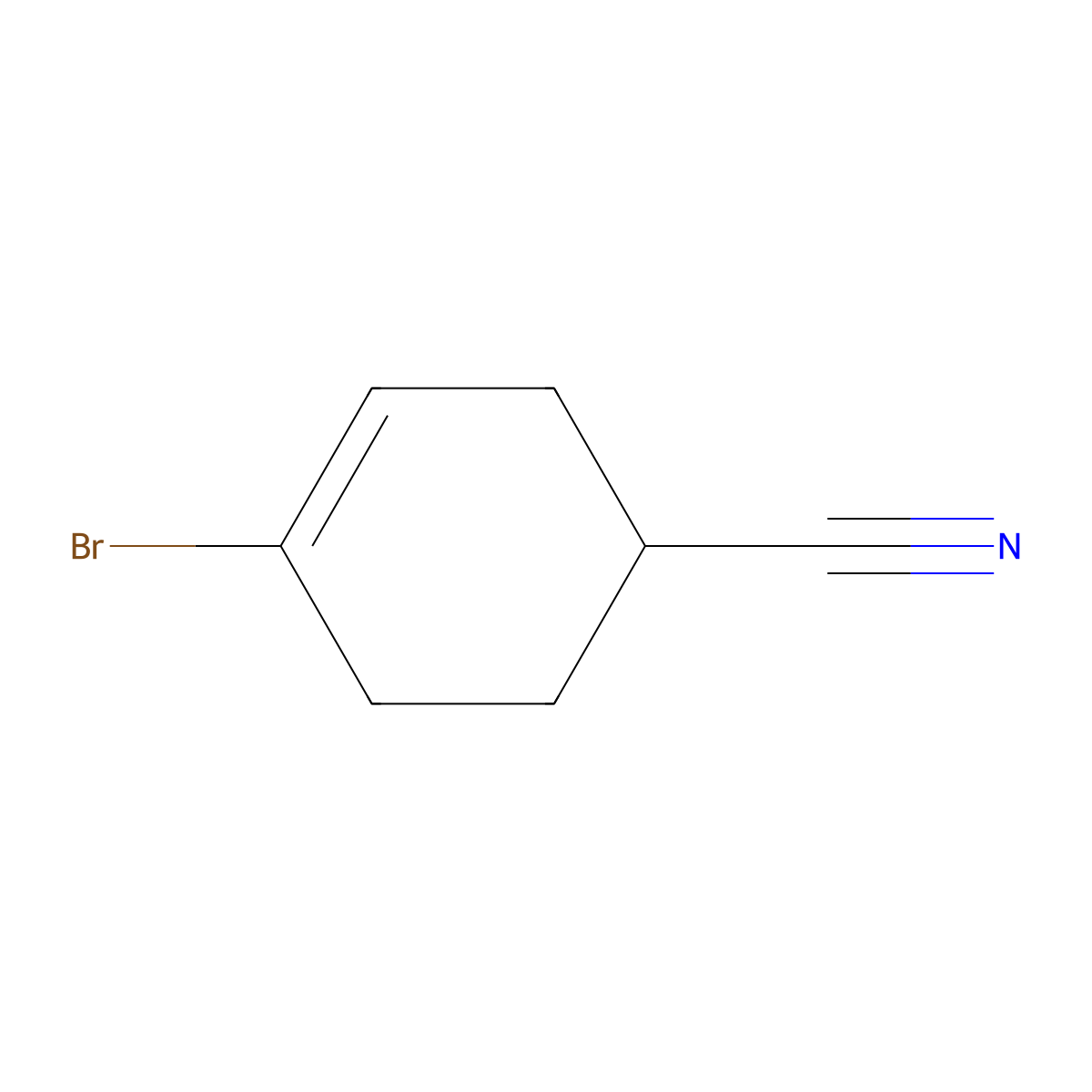 4-Bromocyclohex-3-ene-1-carbonitrile molecular structure, CAS 854718-64-2