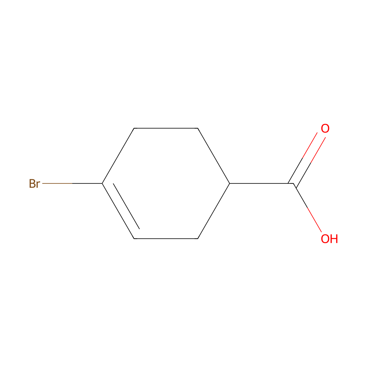 4-Bromocyclohex-3-ene-1-carboxylic acid molecular structure, CAS 854722-22-8