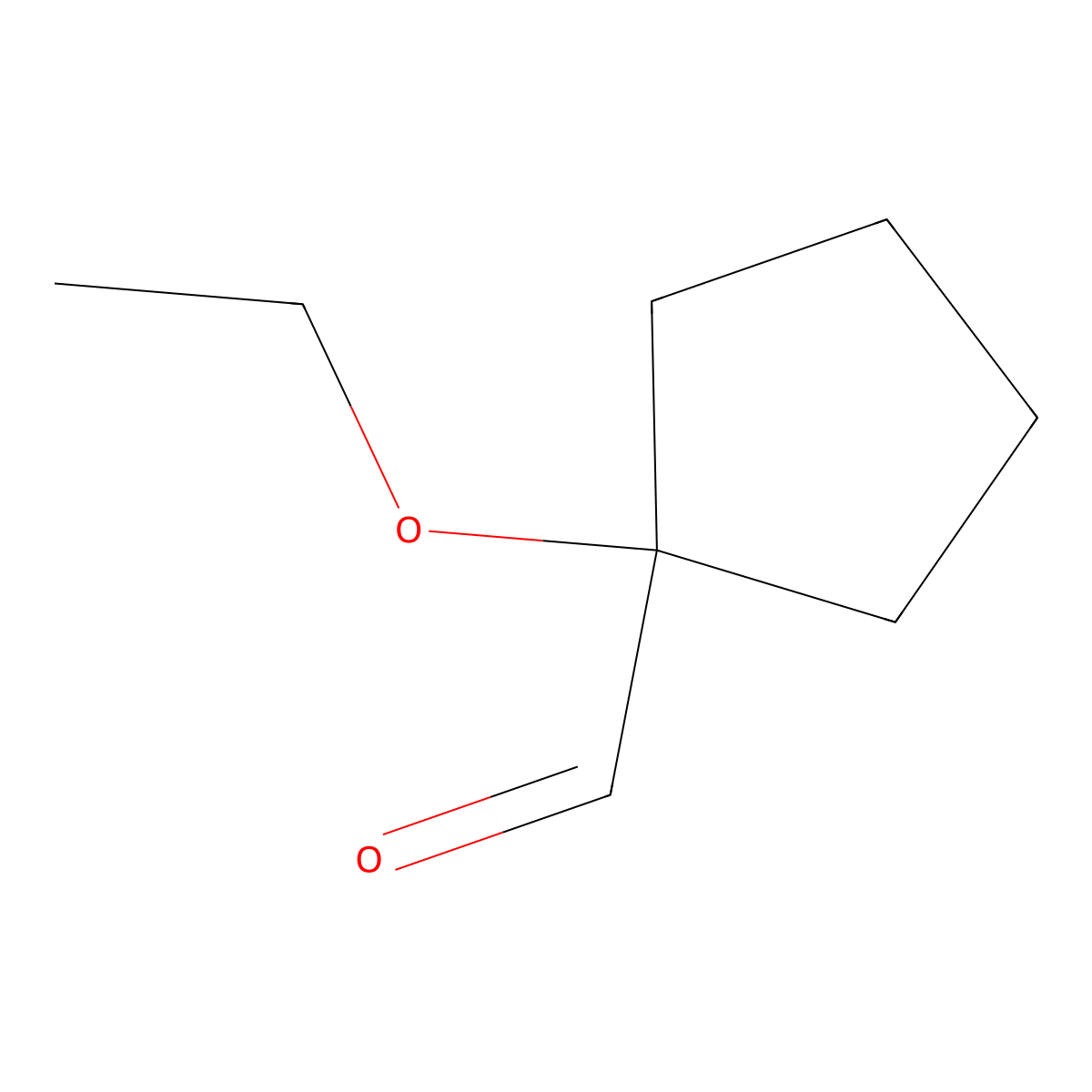 1-Ethoxycyclopentane-1-carbaldehyde molecular structure, CAS 854732-29-9