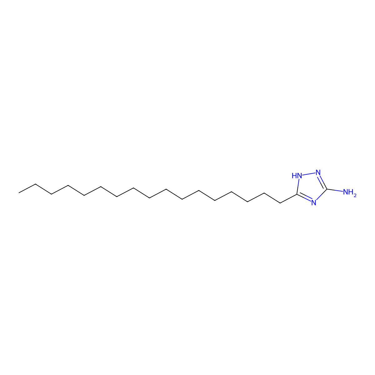 3-Heptadecyl-1H-1,2,4-triazol-5-amine molecular structure, CAS 854738-04-8