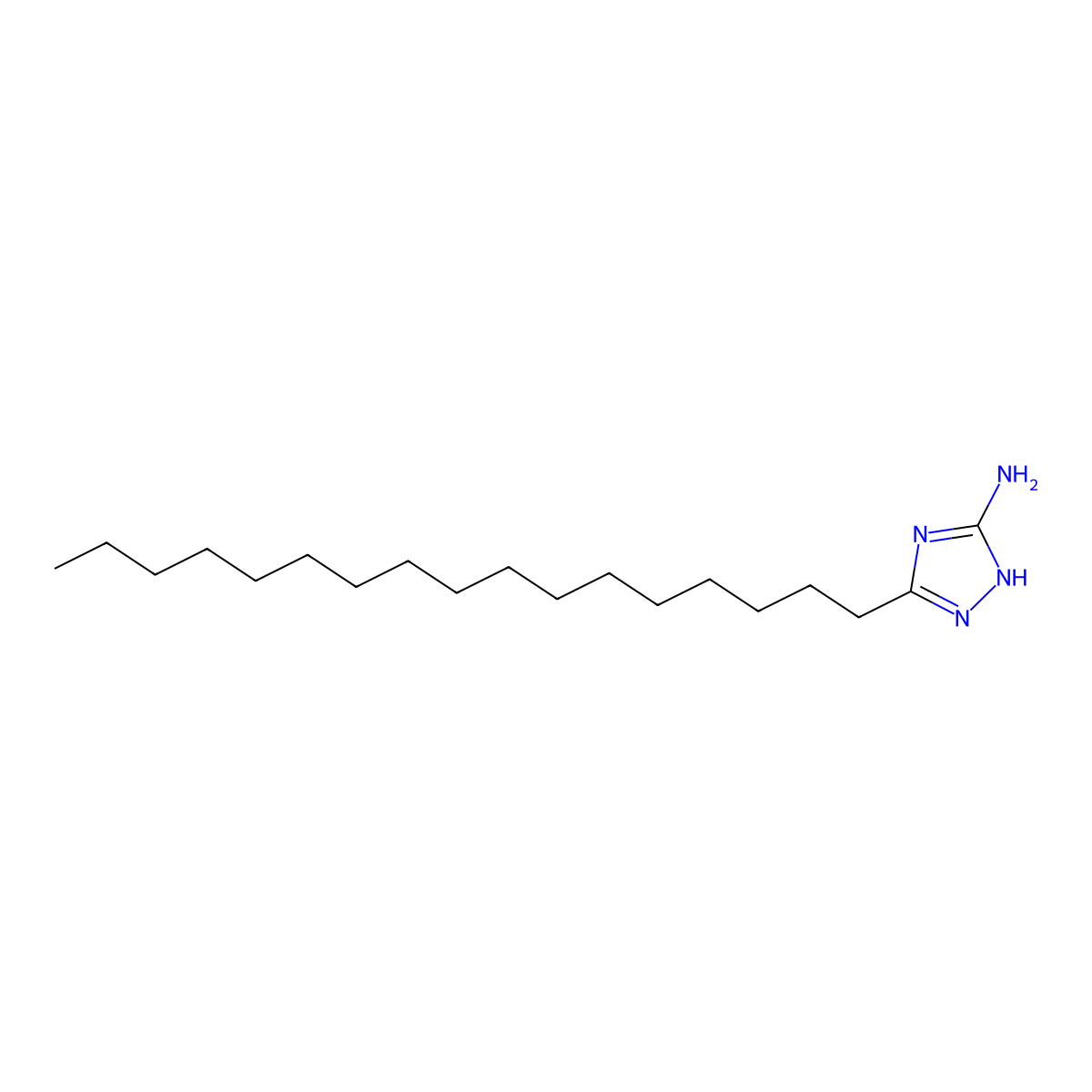 3-Heptadecyl-1H-1,2,4-triazol-5-amine molecular structure, CAS 854738-04-8