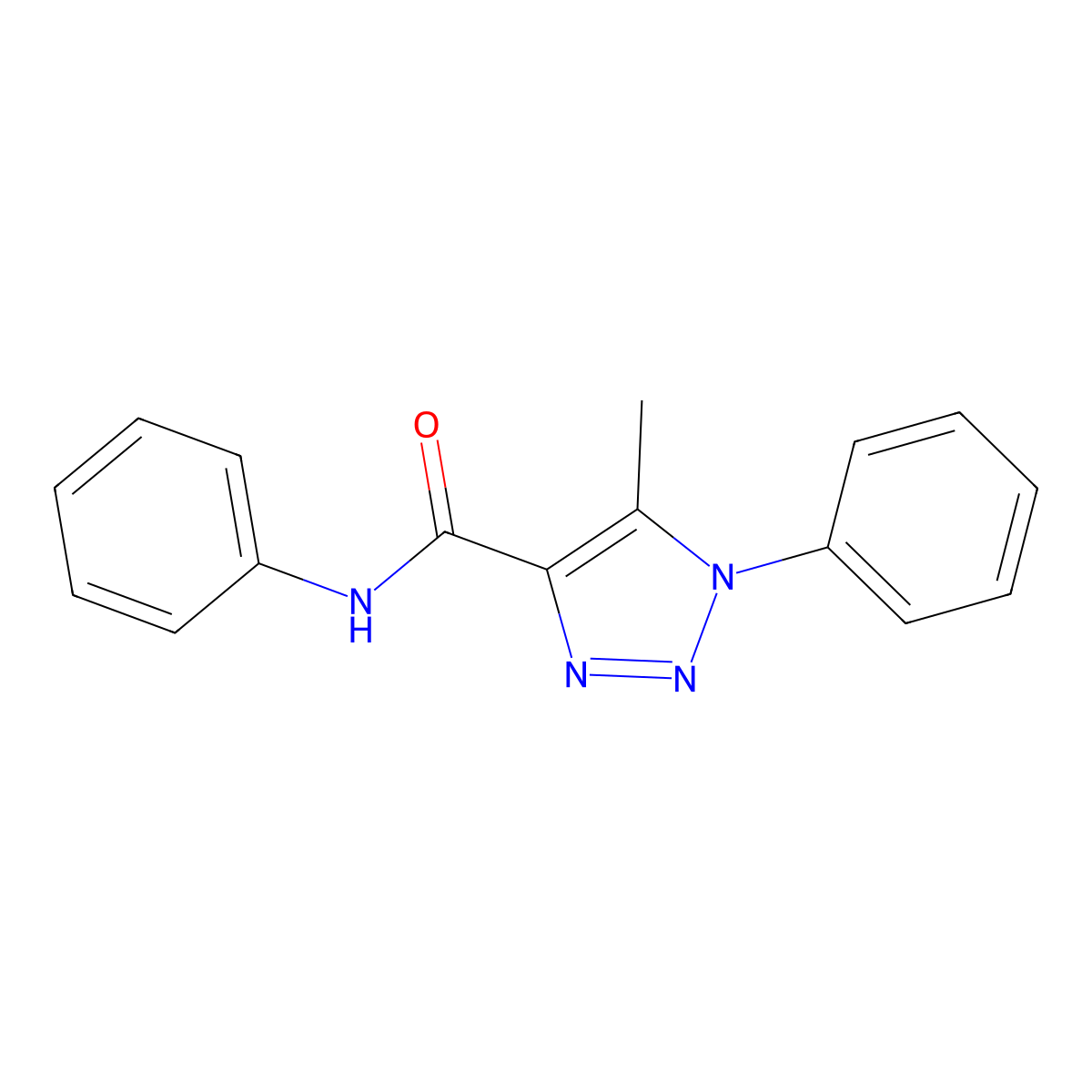 5-methyl-N,1-diphenyl-1H-1,2,3-triazole-4-carboxamide molecular structure, CAS 854738-35-5