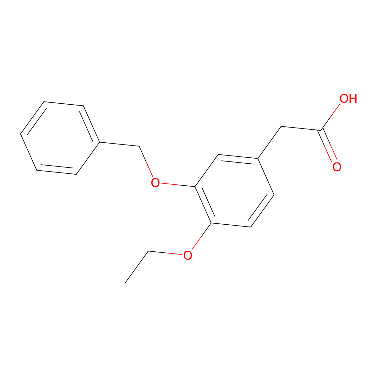 2-[3-(Benzyloxy)-4-ethoxyphenyl]acetic Acid molecular structure, CAS 85475-84-9