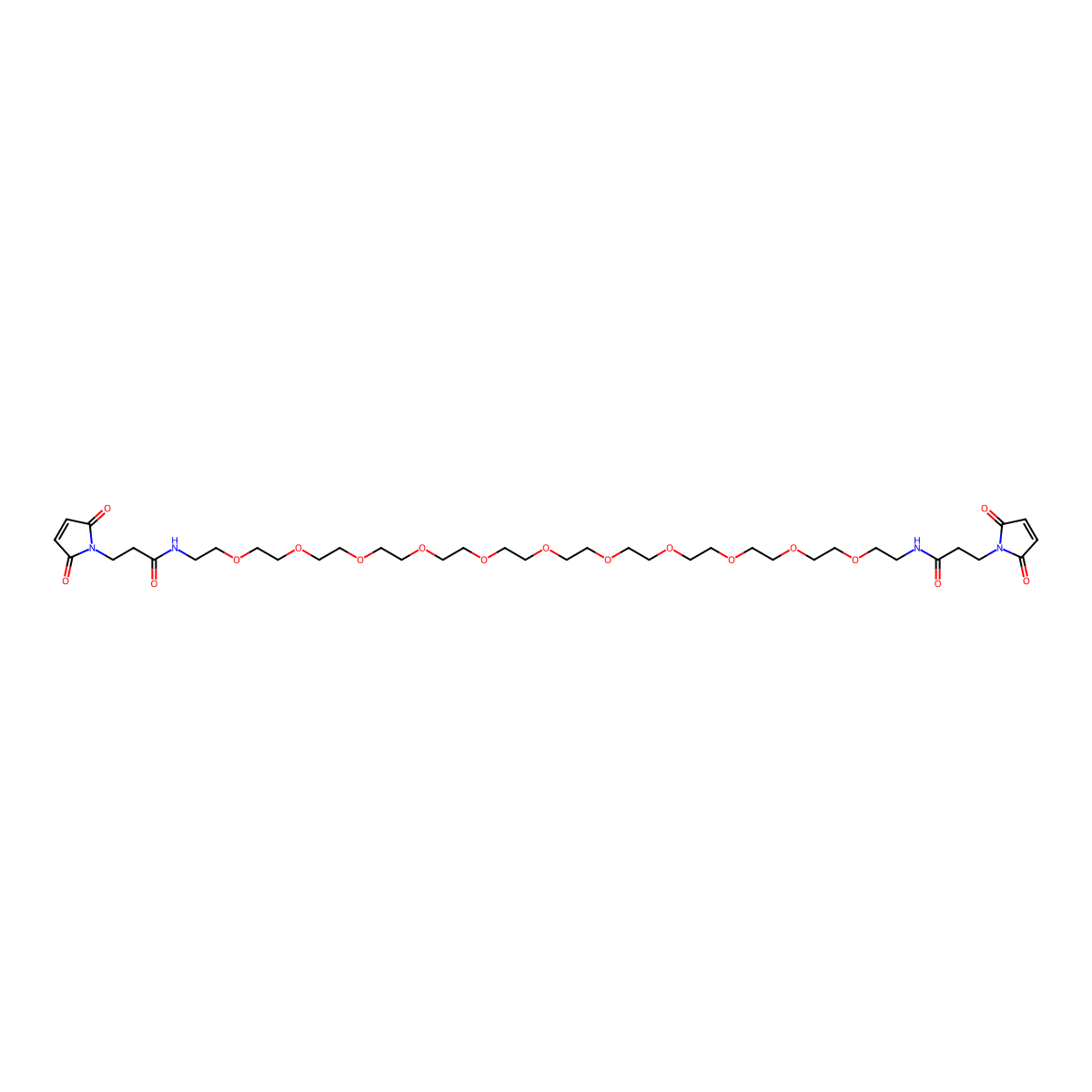 Bis-Mal-PEG11 molecular structure, CAS 854753-78-9