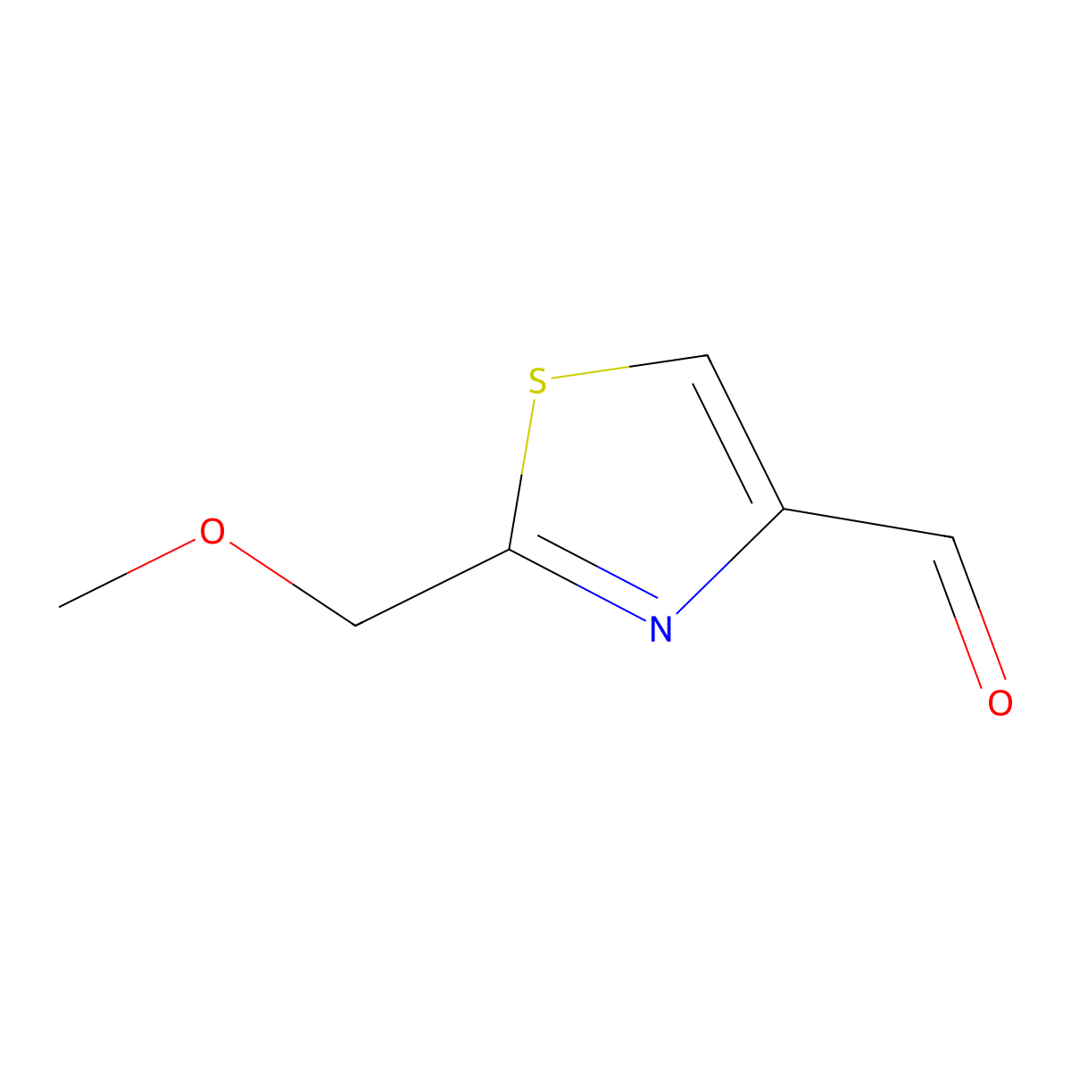 2-(Methoxymethyl)-4-thiazolecarboxaldehyde molecular structure, CAS 854754-21-5