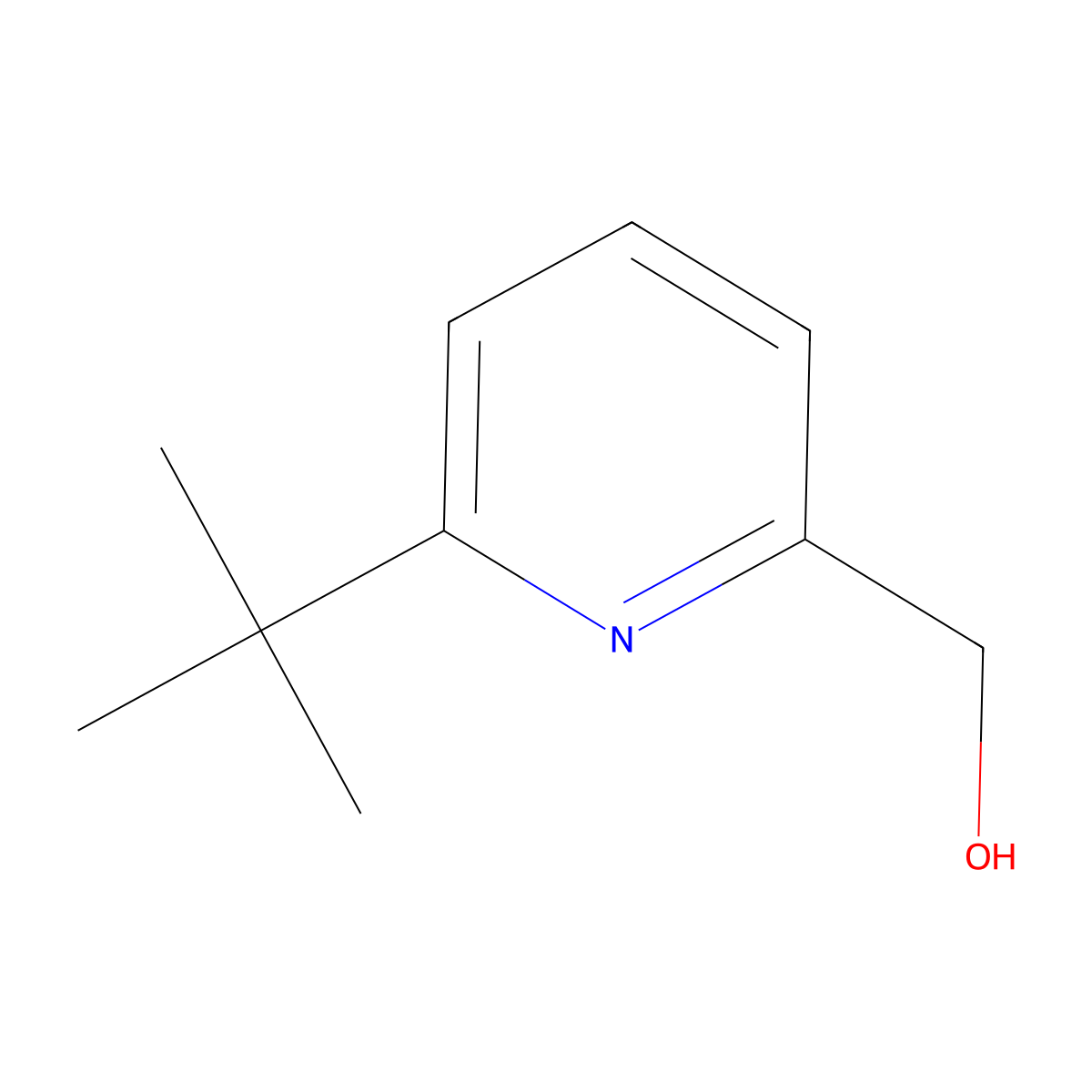 (6-Tert-butylpyridin-2-yl)methanol molecular structure, CAS 854758-36-4