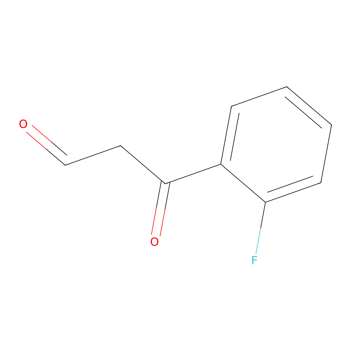 3-(2-Fluorophenyl)-3-oxopropanal molecular structure, CAS 854778-20-4