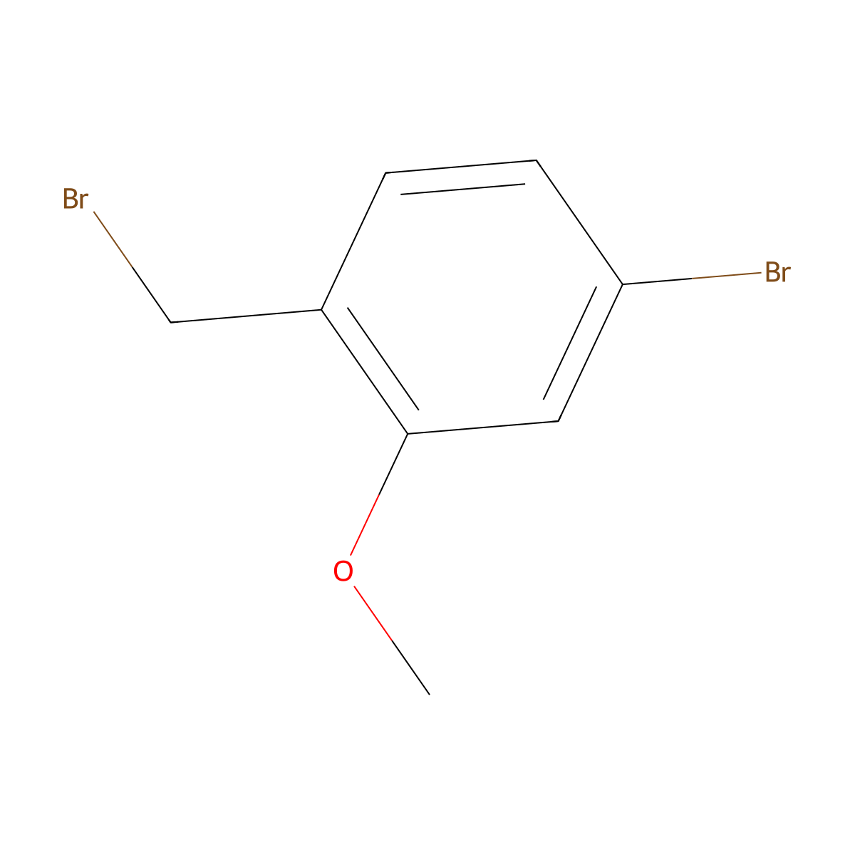 4-Bromo-1-(bromomethyl)-2-methoxybenzene molecular structure, CAS 854778-42-0