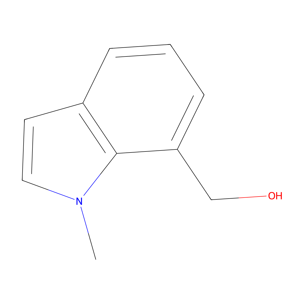 (1-methyl-1H-indol-7-yl)methanol molecular structure, CAS 854778-61-3