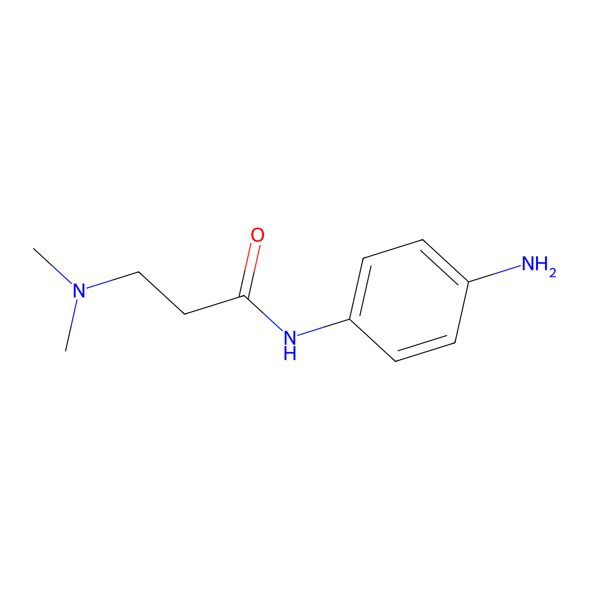 N-(4-aminophenyl)-3-(dimethylamino)propanamide molecular structure, CAS 854813-77-7