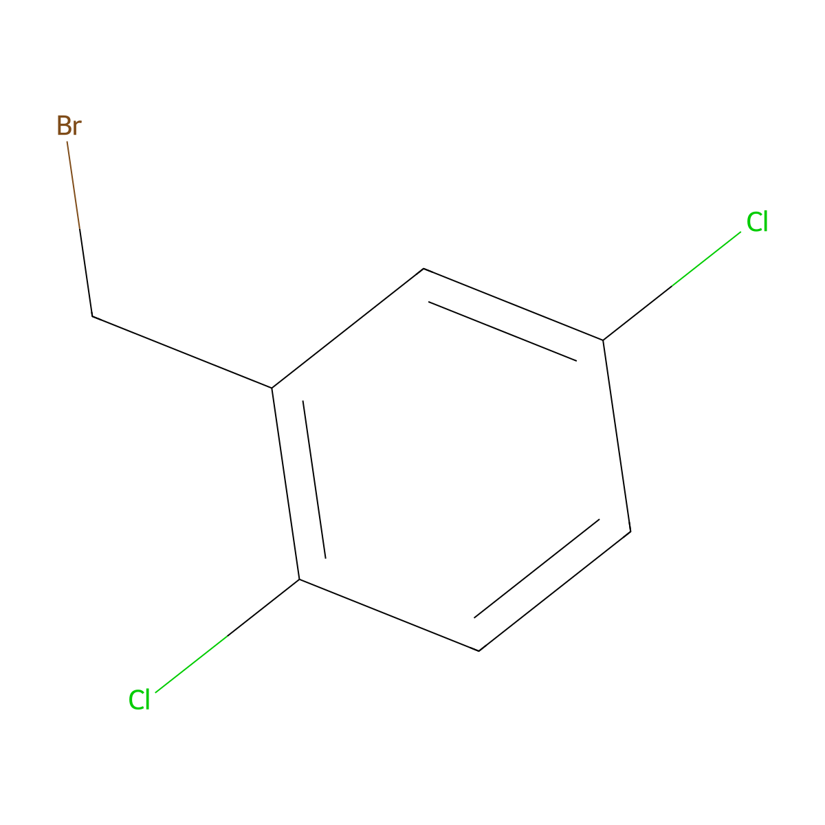 2,5-Dichlorobenzyl bromide molecular structure, CAS 85482-13-9
