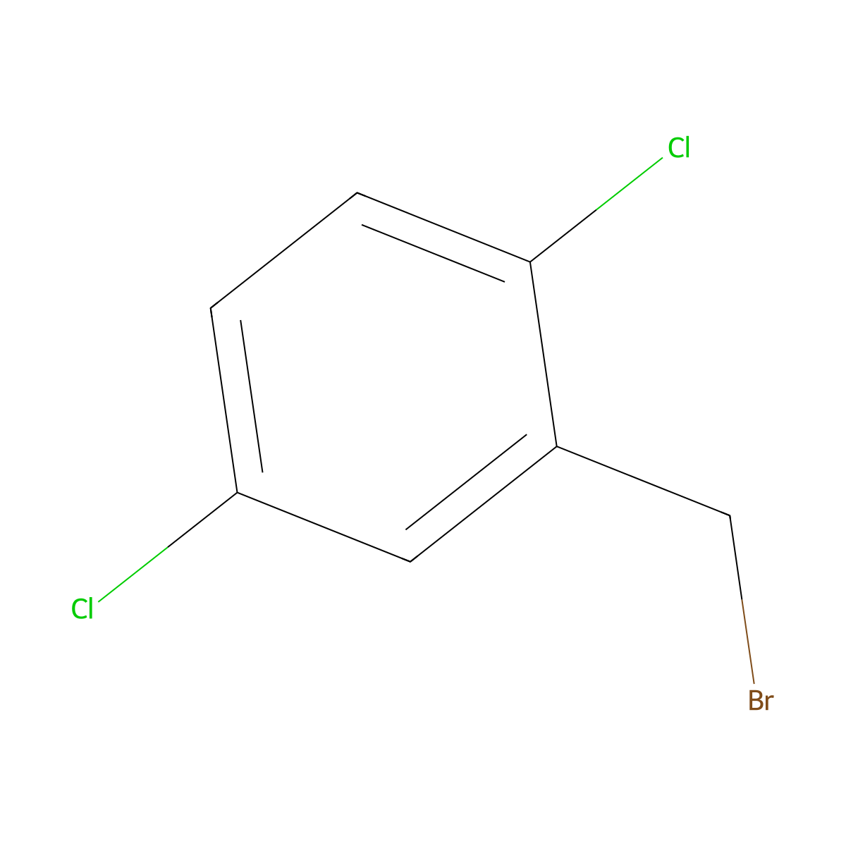 2,5-Dichlorobenzyl bromide molecular structure, CAS 85482-13-9