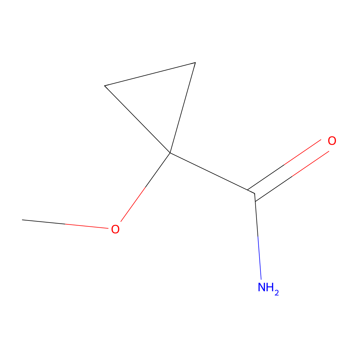 1-Methoxycyclopropanecarboxamide molecular structure, CAS 854821-17-3