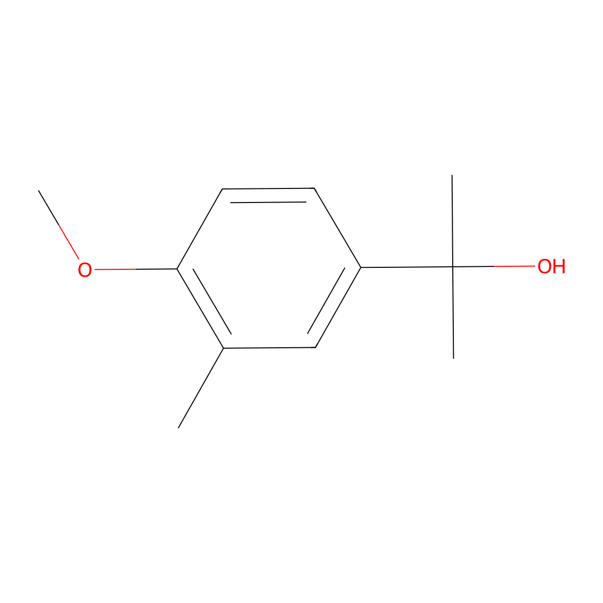 2-(4-Methoxy-3-methylphenyl)-2-propanol molecular structure, CAS 854824-69-4