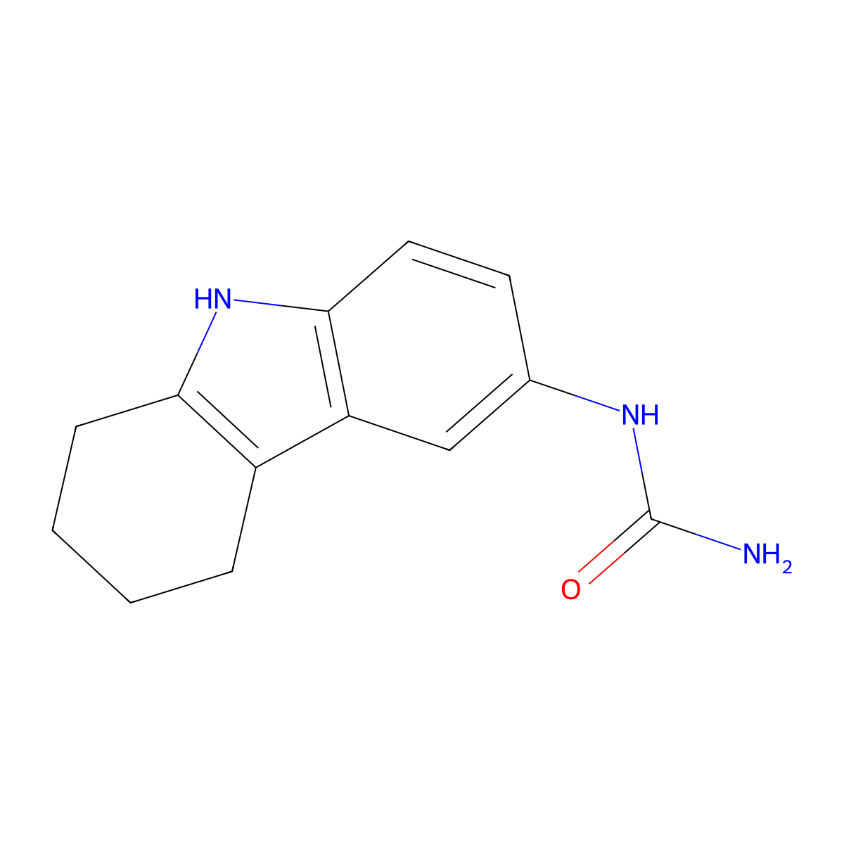 6,7,8,9-tetrahydro-5H-carbazol-3-ylurea molecular structure, CAS 854825-61-9