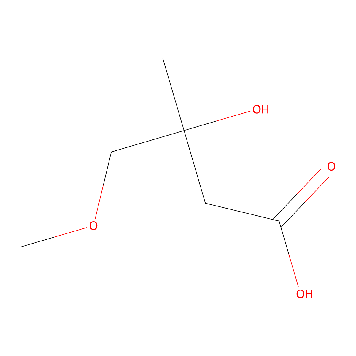3-Hydroxy-4-methoxy-3-methylbutanoic acid molecular structure, CAS 854851-93-7