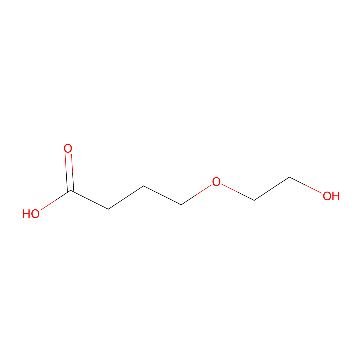 4-(2-Hydroxyethoxy)butanoic acid molecular structure, CAS 854852-17-8