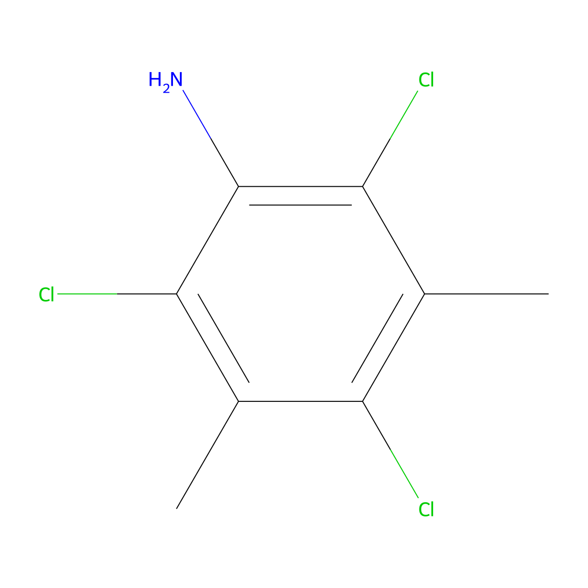 2,4,6-Trichloro-3,5-dimethylaniline molecular structure, CAS 854854-81-2