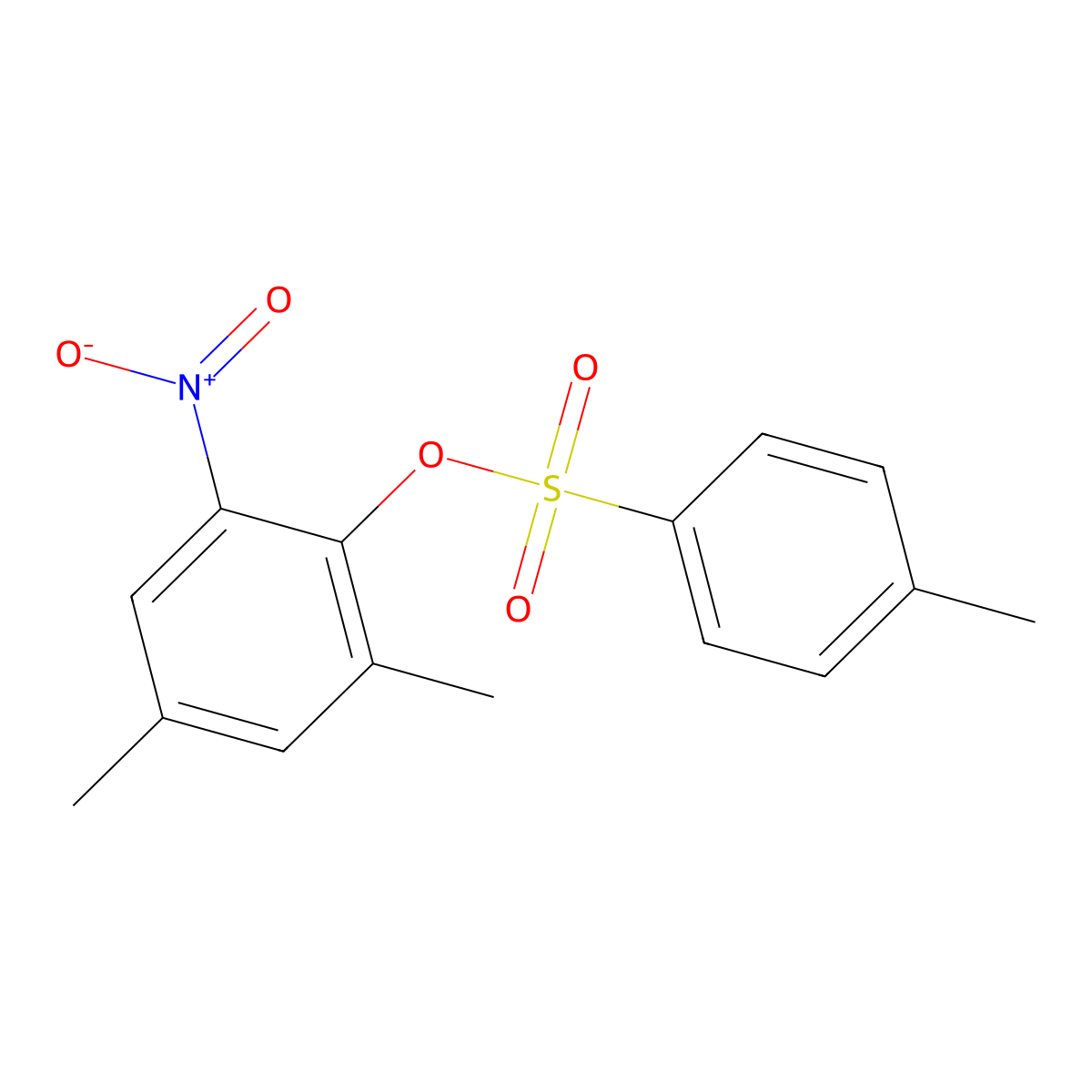 2,4-Dimethyl-6-nitrophenyl 4-methylbenzene-1-sulfonate molecular structure, CAS 854858-72-3