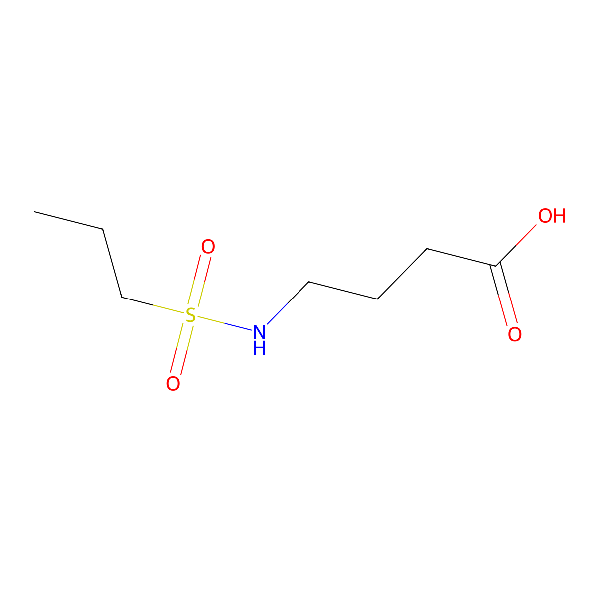 4-(Propane-1-sulfonamido)butanoic acid molecular structure, CAS 854859-07-7