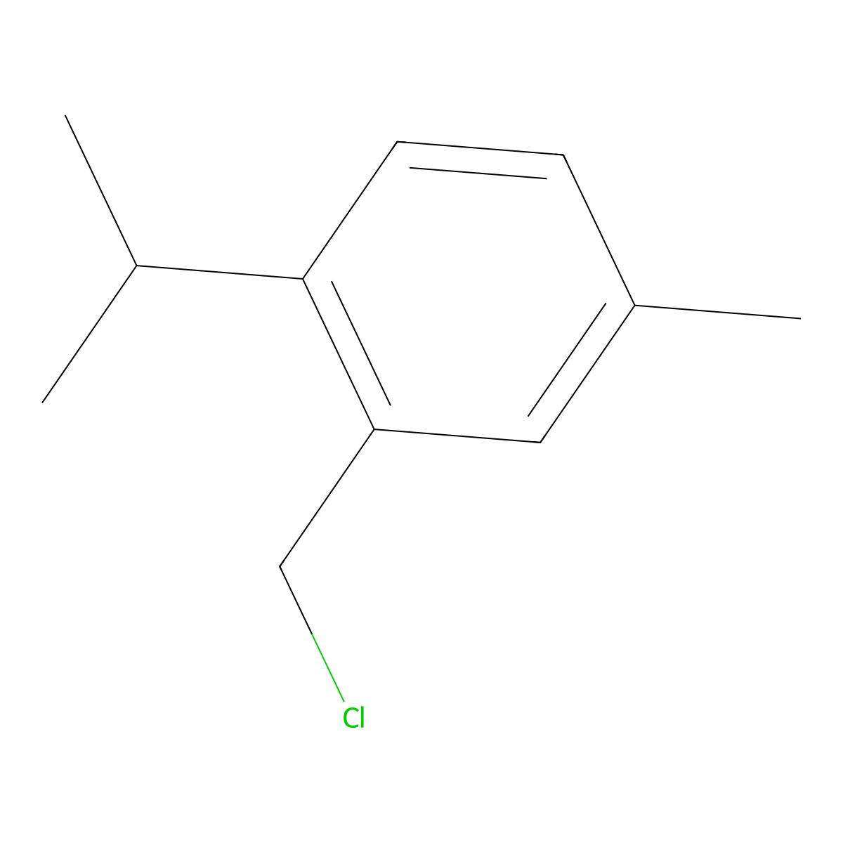2-(Chloromethyl)-4-methyl-1-(propan-2-yl)benzene molecular structure, CAS 854861-79-3