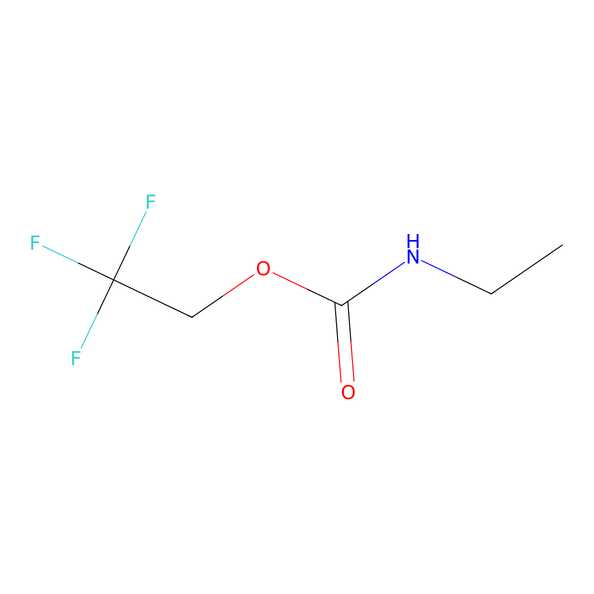 2,2,2-trifluoroethyl N-ethylcarbamate molecular structure, CAS 854889-47-7