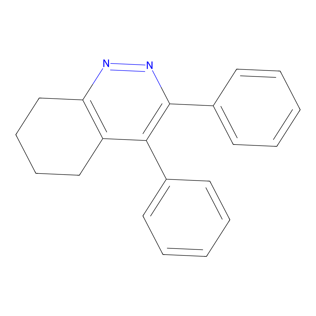 3,4-Diphenyl-5,6,7,8-tetrahydrocinnoline molecular structure, CAS 854891-63-7