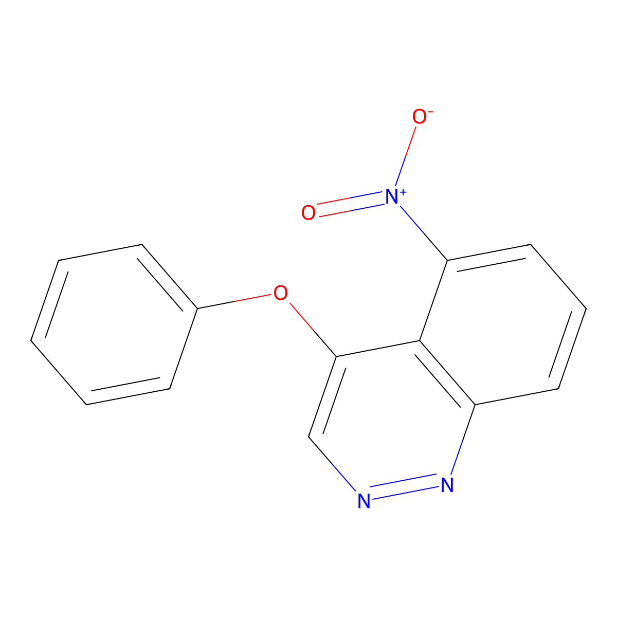 5-Nitro-4-phenoxycinnoline molecular structure, CAS 854891-67-1
