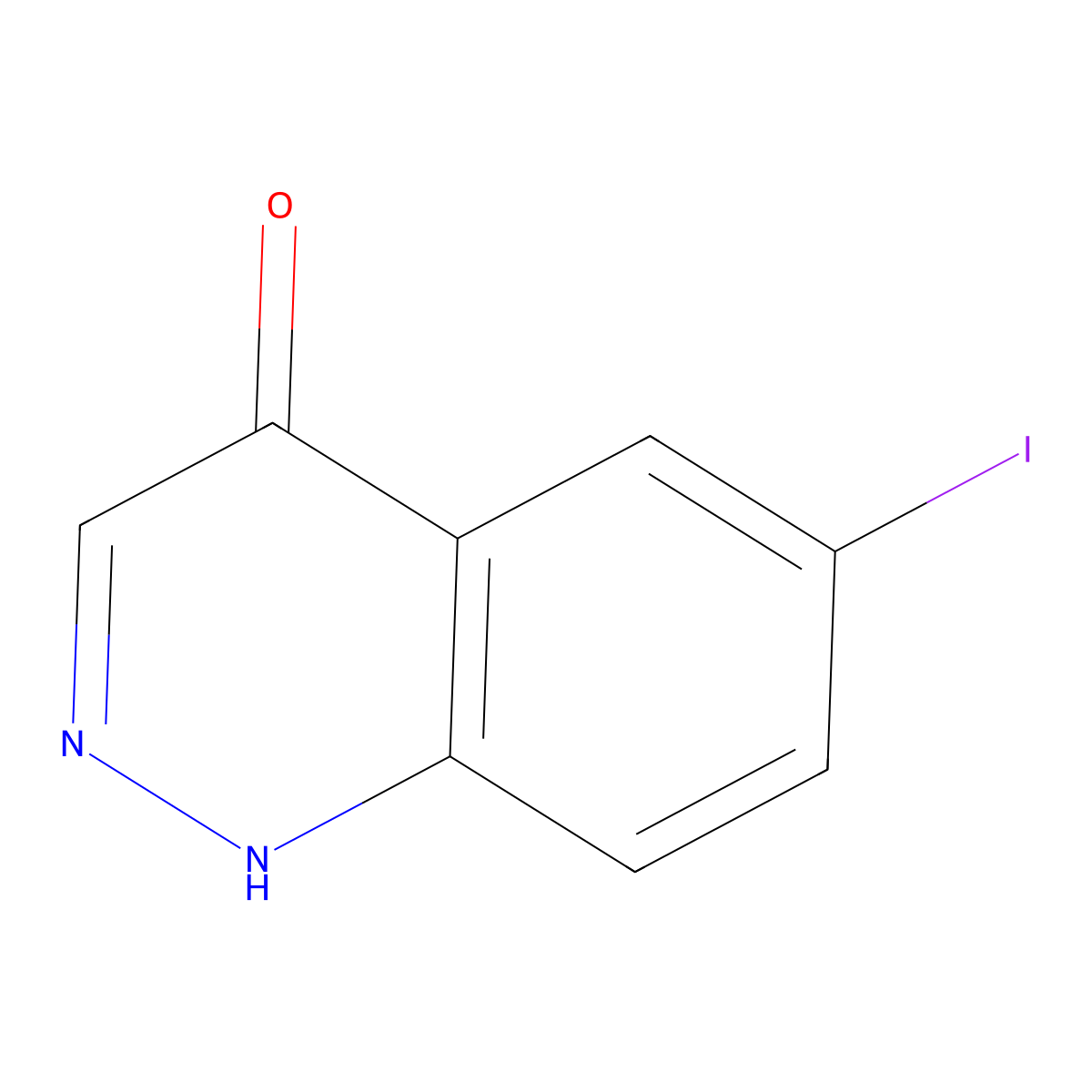 6-Iodocinnolin-4-ol molecular structure, CAS 854892-08-3