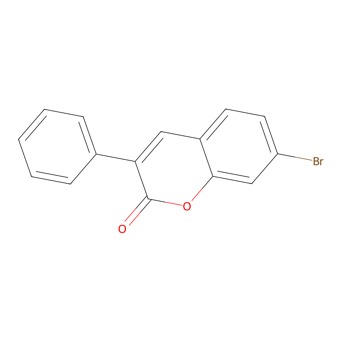 7-Bromo-3-phenyl-2H-chromen-2-one molecular structure, CAS 854900-52-0