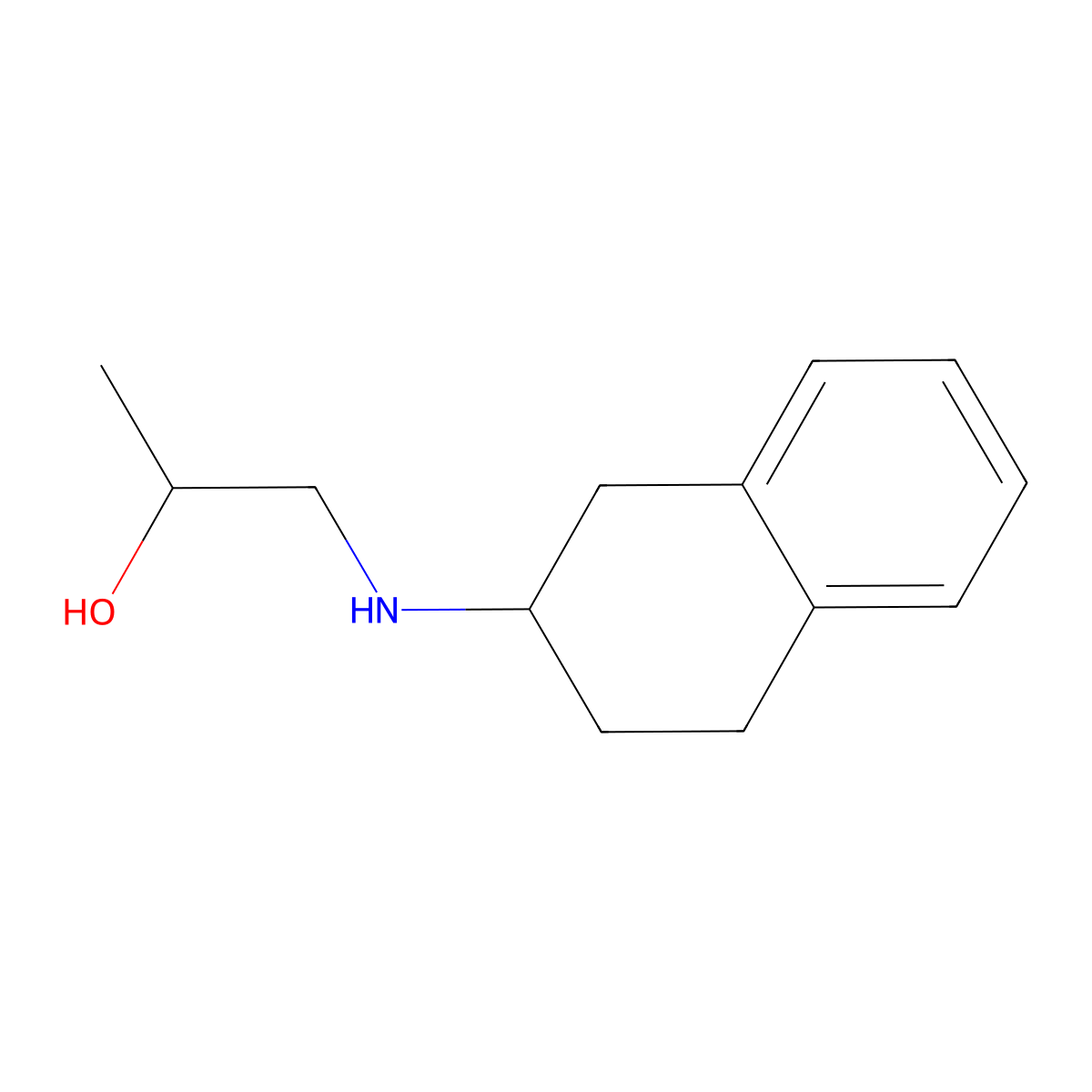 1-[(1,2,3,4-Tetrahydronaphthalen-2-yl)amino]propan-2-ol molecular structure, CAS 854901-18-1