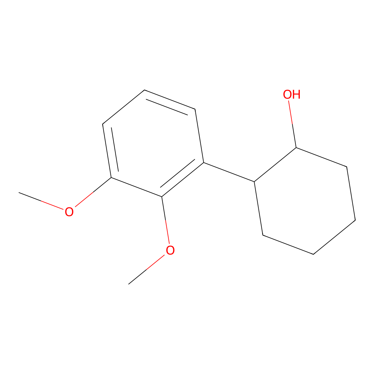2-(2,3-Dimethoxyphenyl)cyclohexanol molecular structure, CAS 854901-58-9