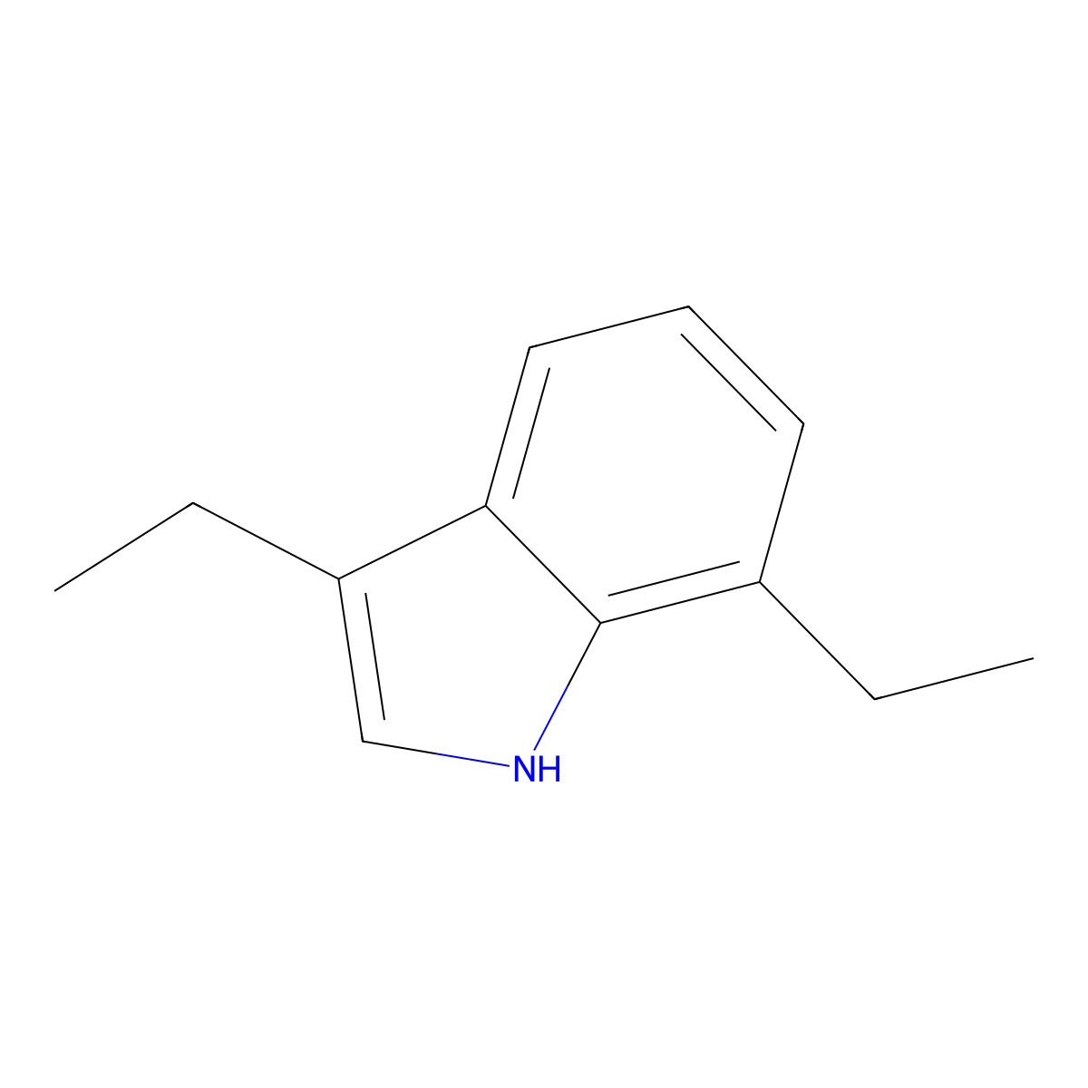 3,7-Diethyl-1H-indole molecular structure, CAS 854902-99-1