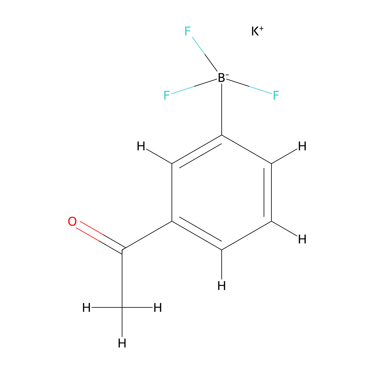 Potassium (3-acetylphenyl)trifluoroborate molecular structure, CAS 854906-74-4