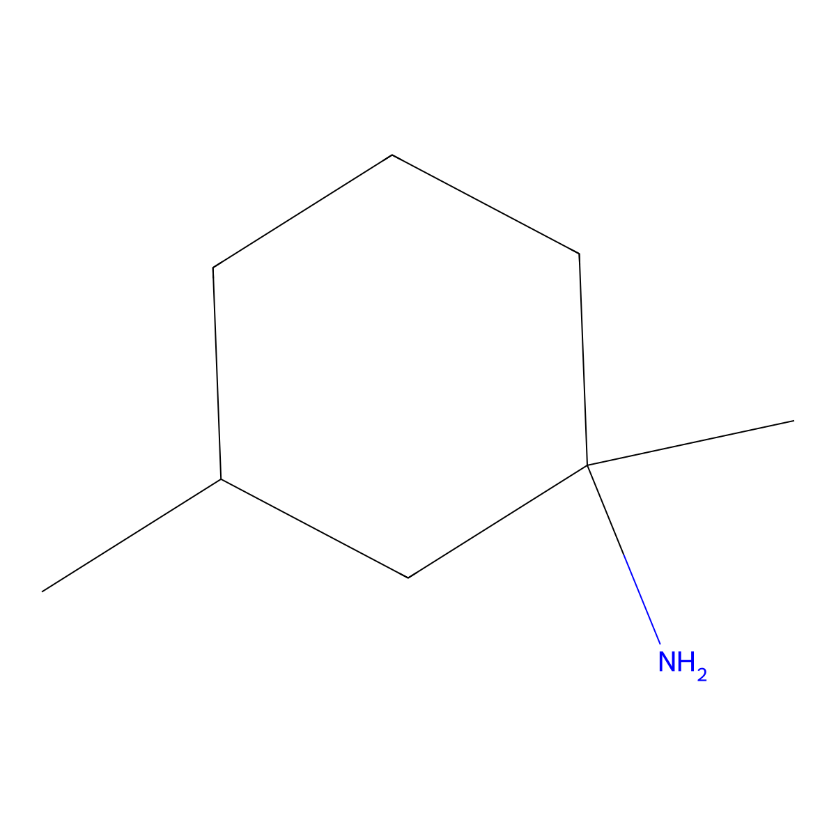 1,3-Dimethylcyclohexan-1-amine molecular structure, CAS 854913-41-0