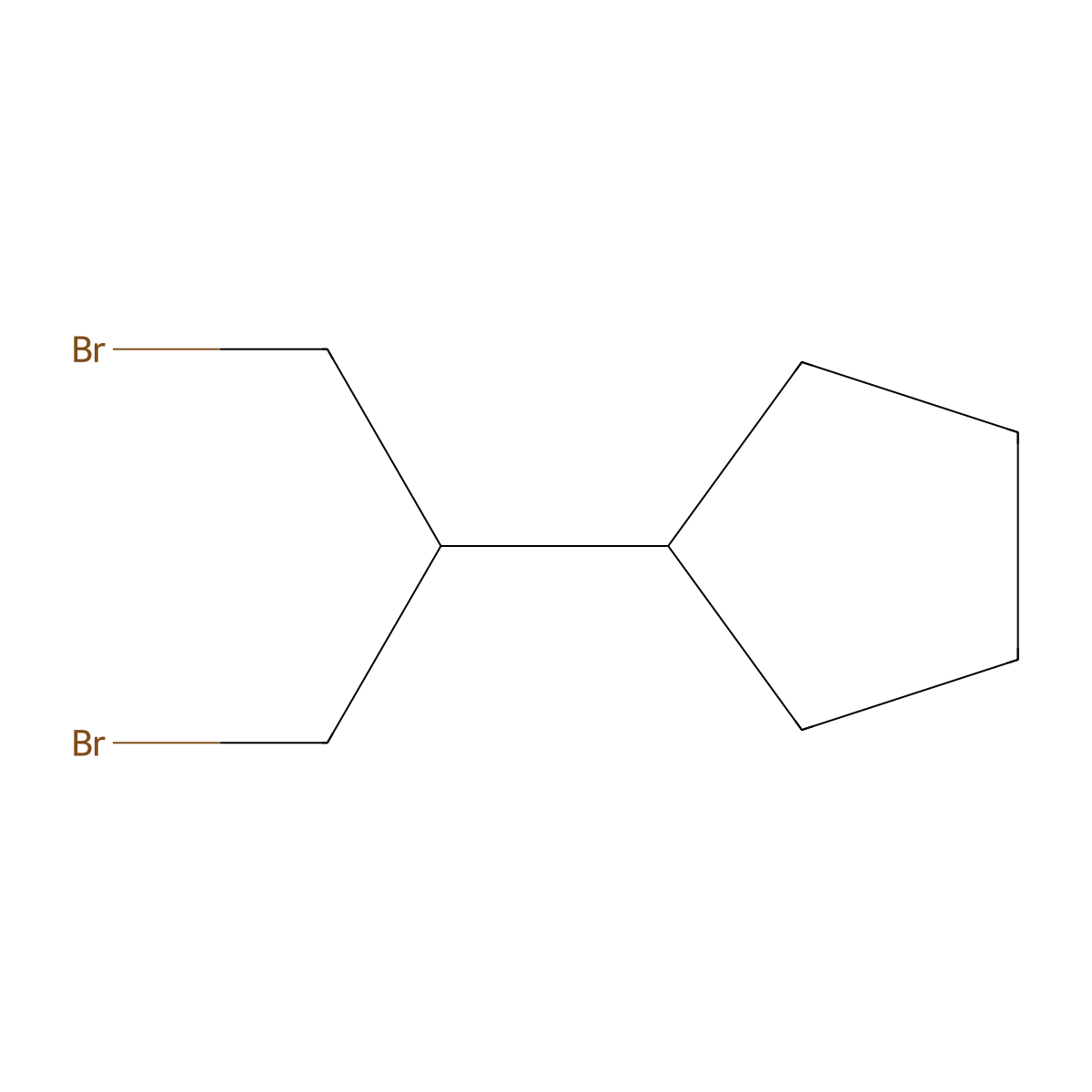(1,3-Dibromopropan-2-yl)cyclopentane molecular structure, CAS 854915-47-2