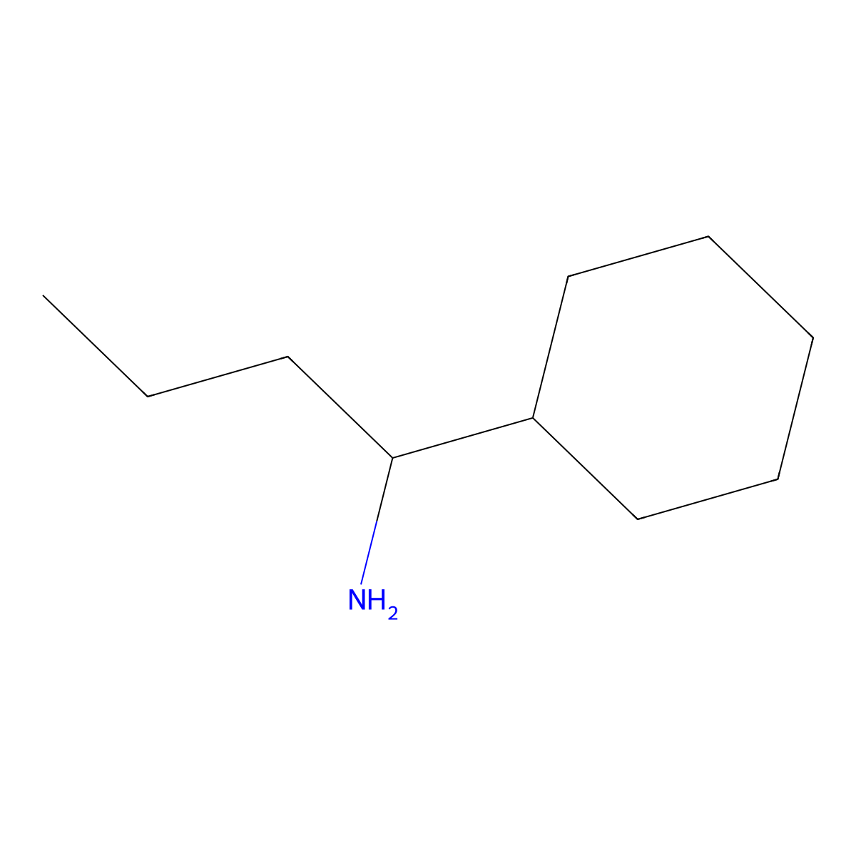 1-Cyclohexylbutan-1-amine molecular structure, CAS 854919-17-8