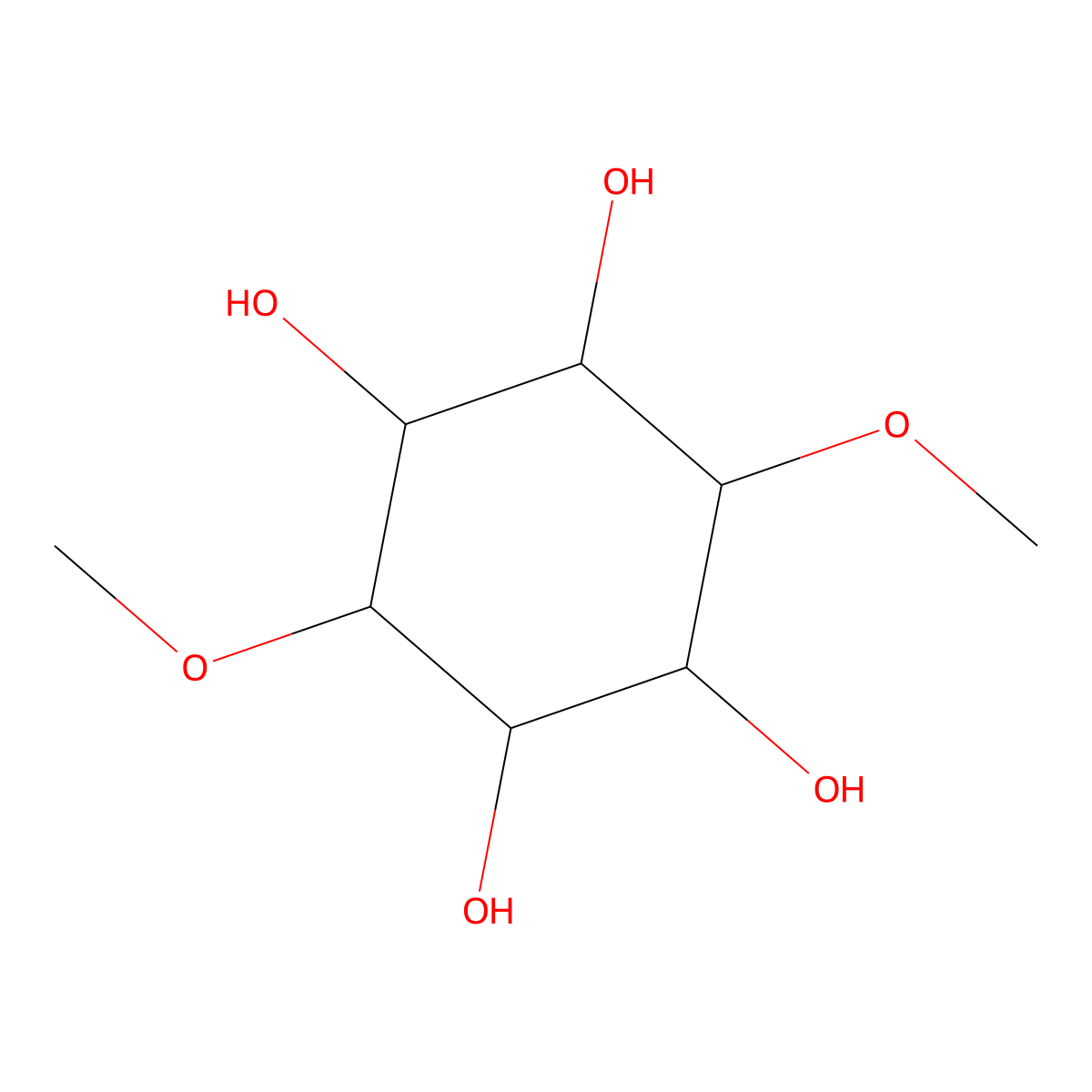 3,6-Dimethoxy-1,2,4,5-cyclohexanetetrol molecular structure, CAS 854919-60-1